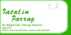 katalin parrag business card